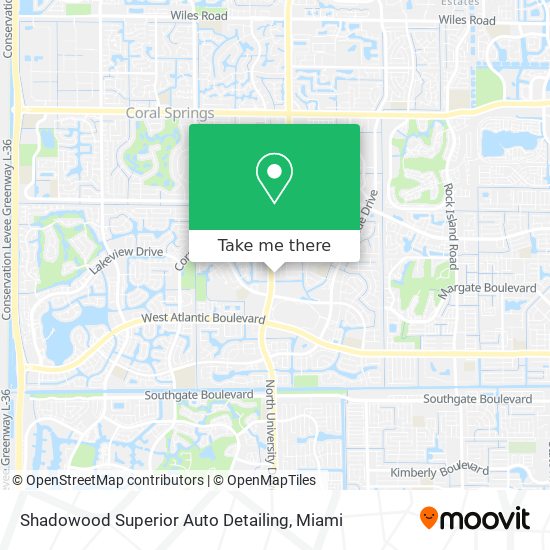 Mapa de Shadowood Superior Auto Detailing