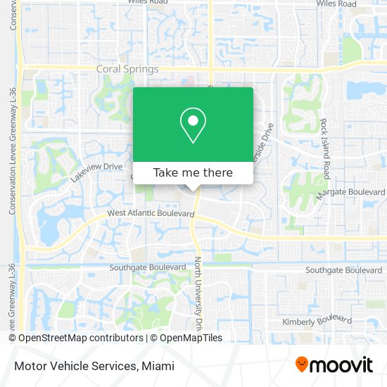 Motor Vehicle Services map