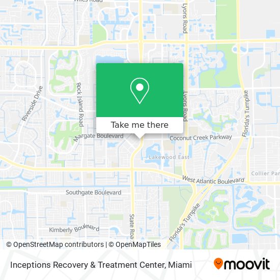 Inceptions Recovery & Treatment Center map