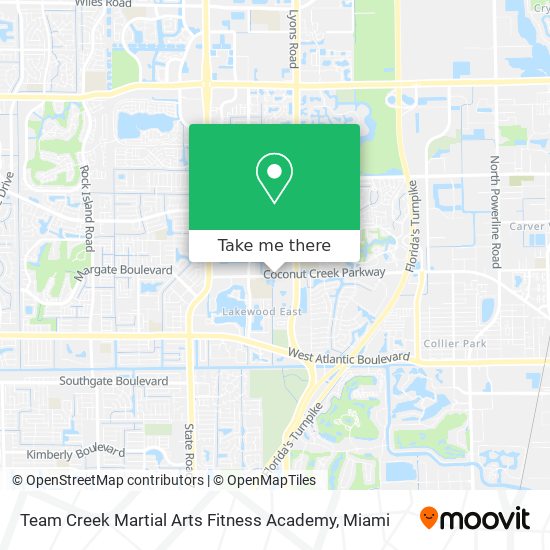 Team Creek Martial Arts Fitness Academy map