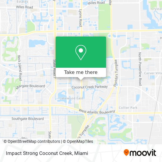 Mapa de Impact Strong Coconut Creek