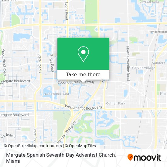 Margate Spanish Seventh-Day Adventist Church map