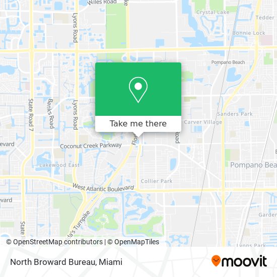 Mapa de North Broward Bureau