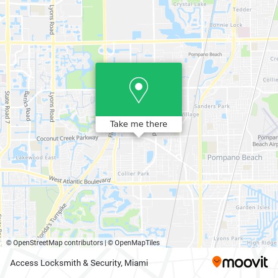 Access Locksmith & Security map