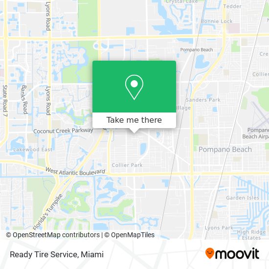 Ready Tire Service map