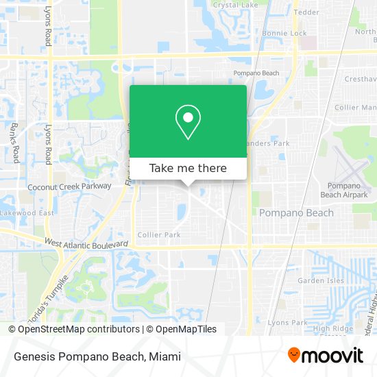 Genesis Pompano Beach map