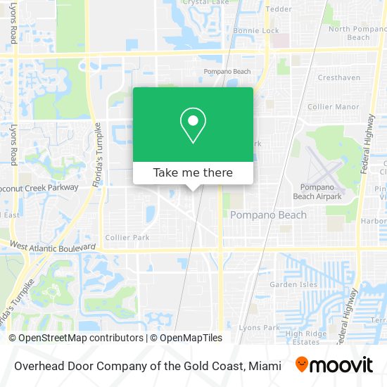 Overhead Door Company of the Gold Coast map