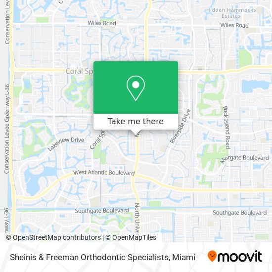 Mapa de Sheinis & Freeman Orthodontic Specialists