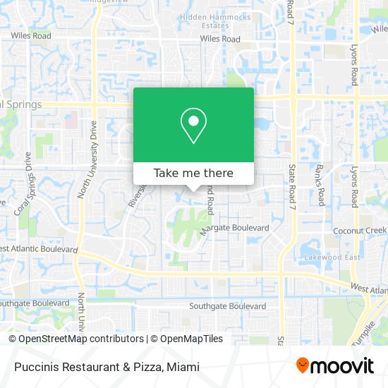 Mapa de Puccinis Restaurant & Pizza