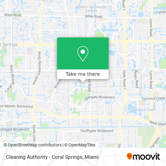 Mapa de Cleaning Authority - Coral Springs