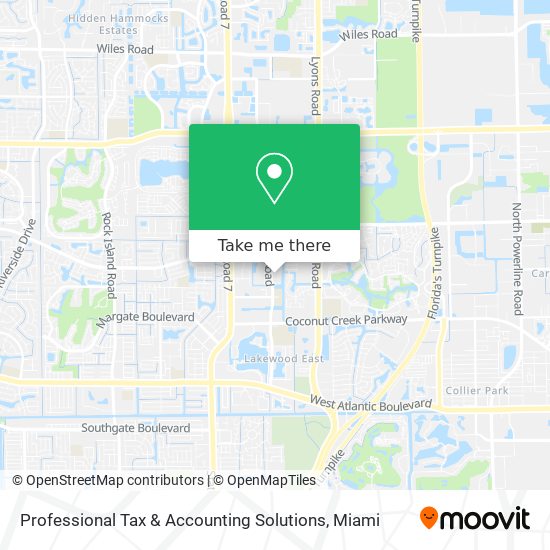 Professional Tax & Accounting Solutions map