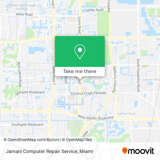 Jamani Computer Repair Service map