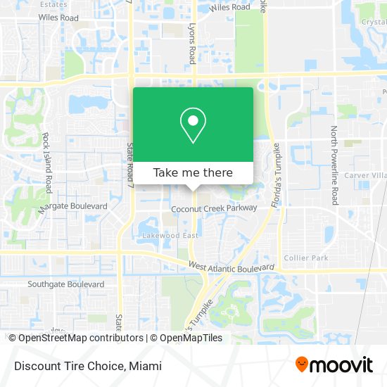 Discount Tire Choice map