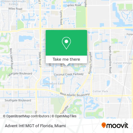 Advent Intl MGT of Florida map