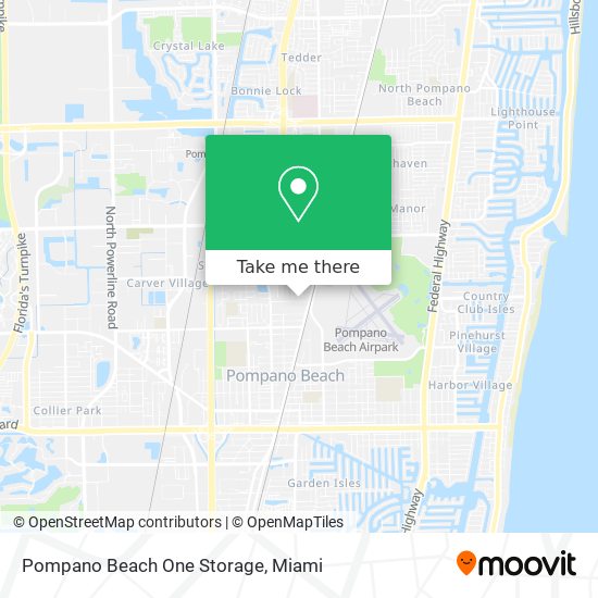 Mapa de Pompano Beach One Storage