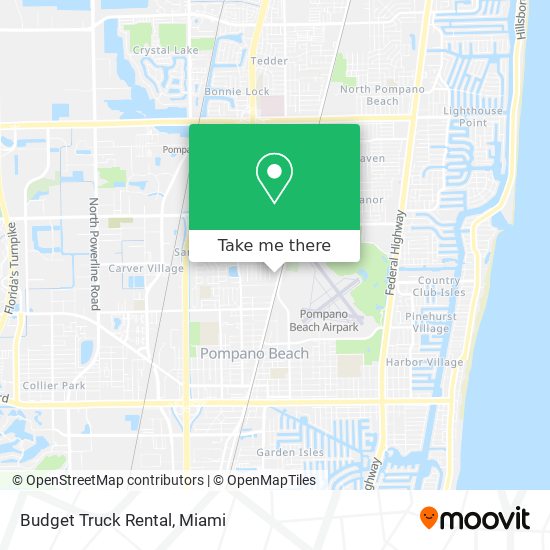 Budget Truck Rental map