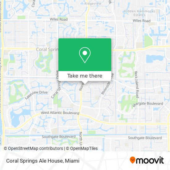 Mapa de Coral Springs Ale House