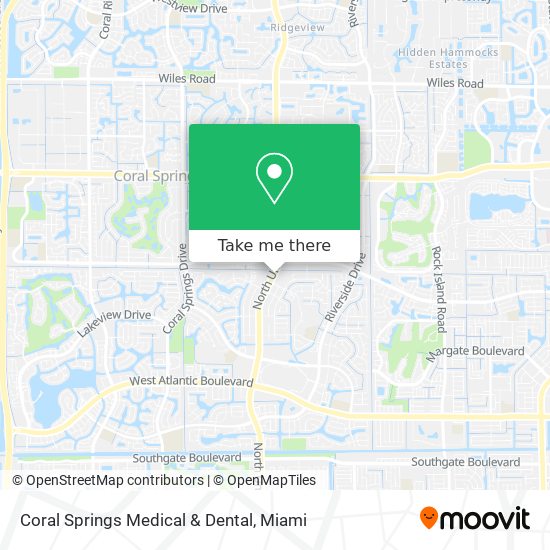 Mapa de Coral Springs Medical & Dental