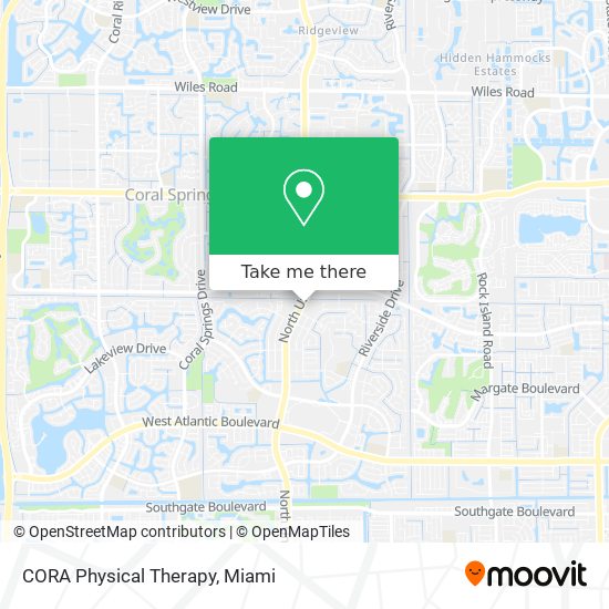 Mapa de CORA Physical Therapy