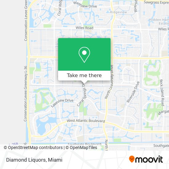 Diamond Liquors map