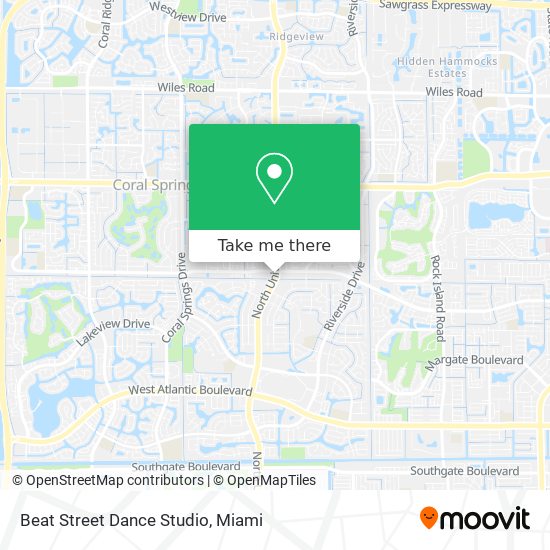 Mapa de Beat Street Dance Studio