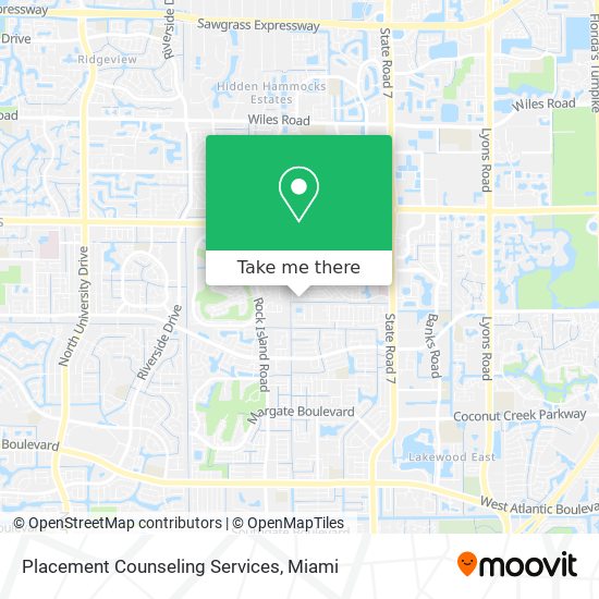 Mapa de Placement Counseling Services