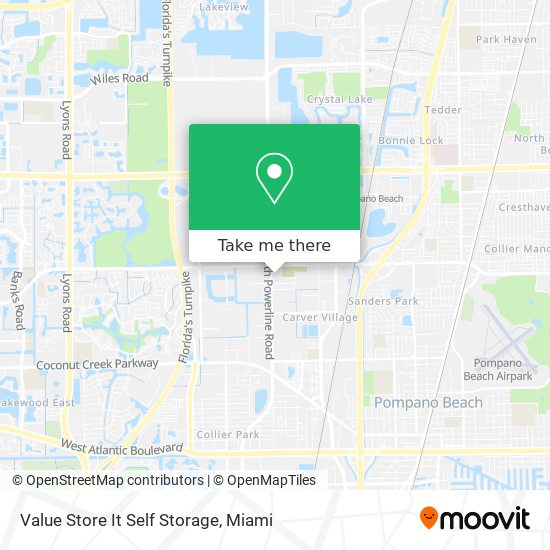 Value Store It Self Storage map