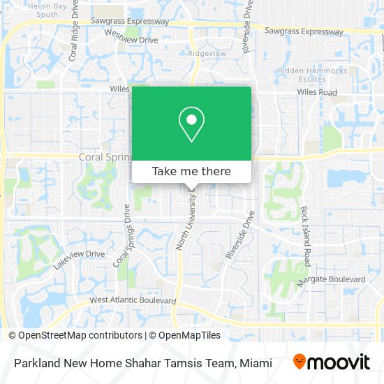 Parkland New Home Shahar Tamsis Team map