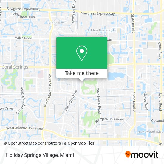 Holiday Springs Village map