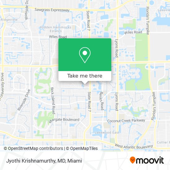 Jyothi Krishnamurthy, MD map