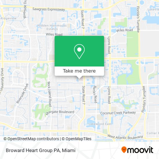 Broward Heart Group PA map