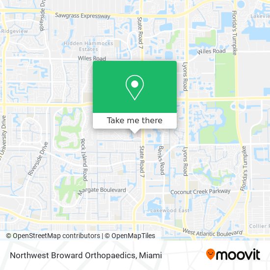 Northwest Broward Orthopaedics map