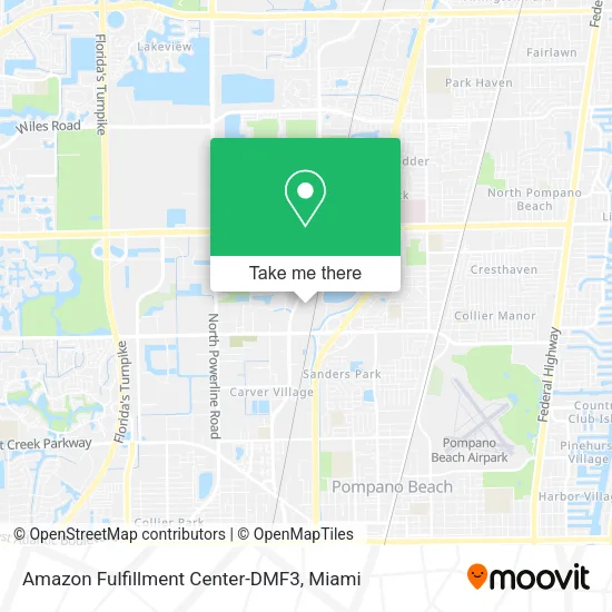 Amazon Fulfillment Center-DMF3 map