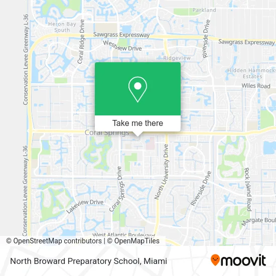 North Broward Preparatory School map
