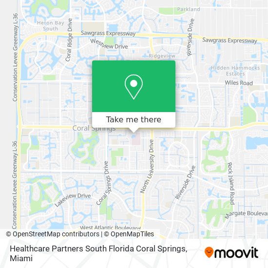 Mapa de Healthcare Partners South Florida Coral Springs