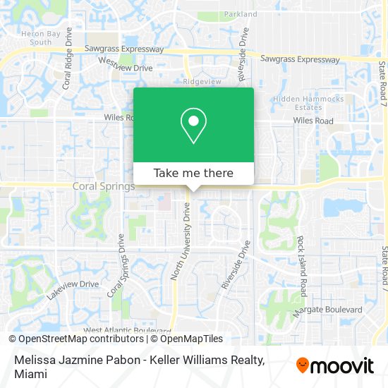 Mapa de Melissa Jazmine Pabon - Keller Williams Realty