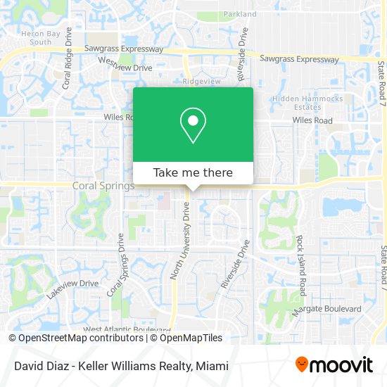 Mapa de David Diaz - Keller Williams Realty