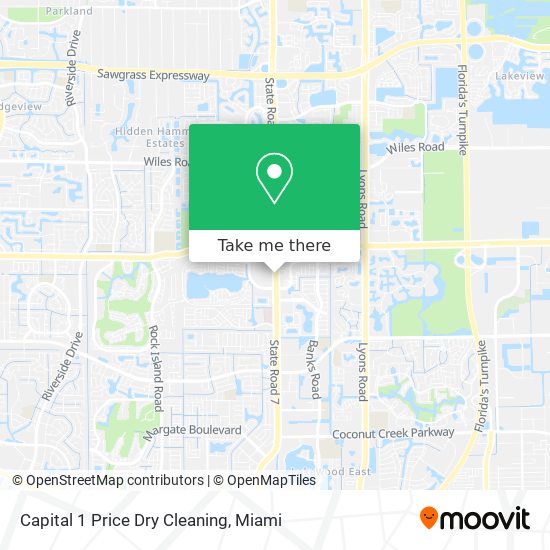 Capital 1 Price Dry Cleaning map