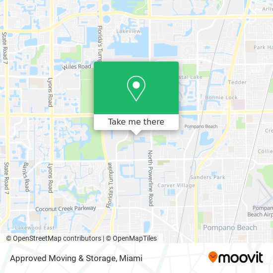 Mapa de Approved Moving & Storage