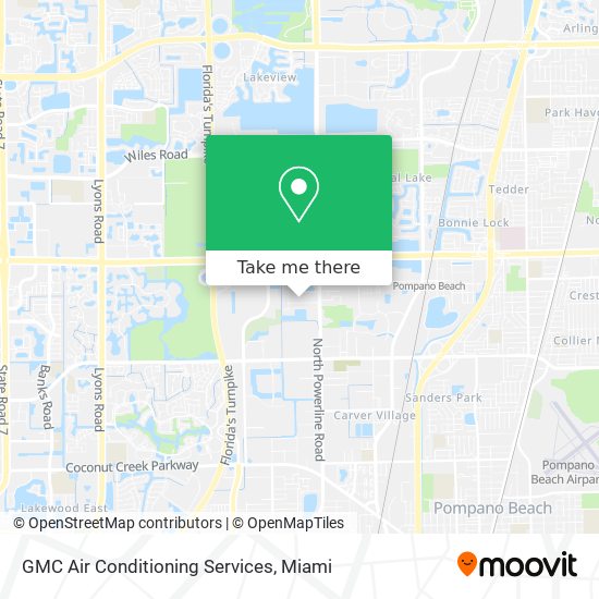 GMC Air Conditioning Services map