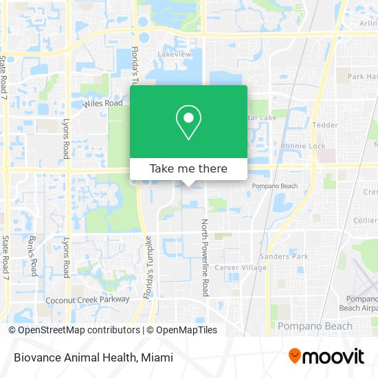 Mapa de Biovance Animal Health