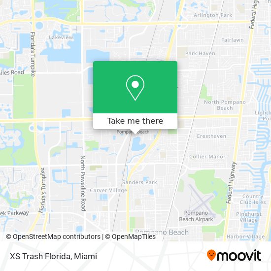 XS Trash Florida map