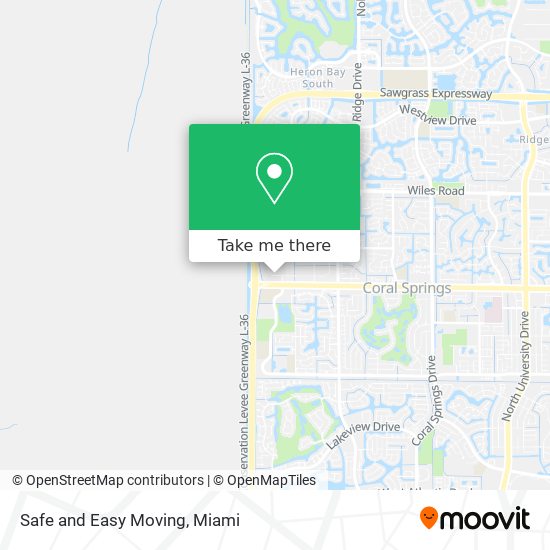 Mapa de Safe and Easy Moving