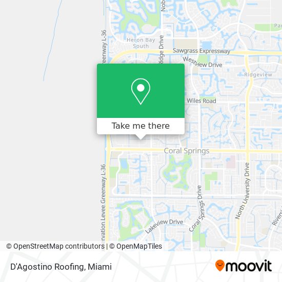 D'Agostino Roofing map