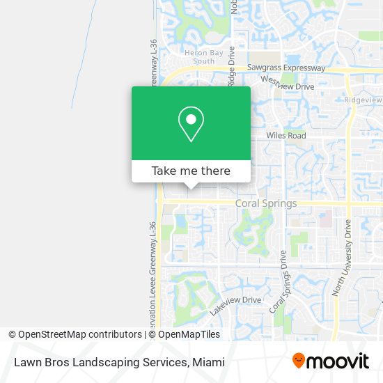 Mapa de Lawn Bros Landscaping Services