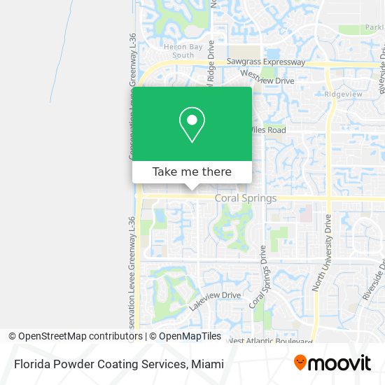 Mapa de Florida Powder Coating Services