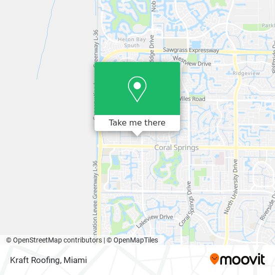 Mapa de Kraft Roofing