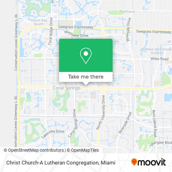 Christ Church-A Lutheran Congregation map