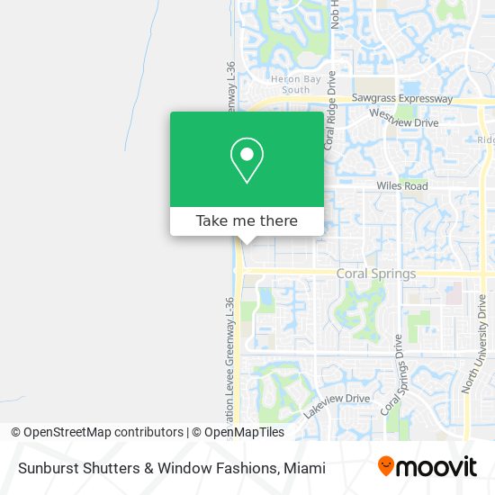 Mapa de Sunburst Shutters & Window Fashions