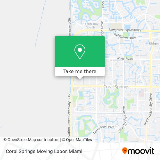 Coral Springs Moving Labor map